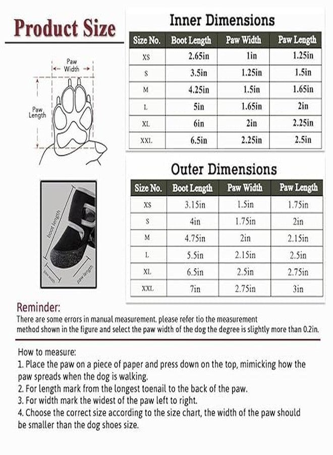 PET FUN® POD Reflective Dog Shoes XXL | Waterproof, Anti-Slip Boots with Adjustable Velcro | Night Visibility & Durable Paw Protection for Extra Large Dogs - Image 4